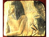 Amen Moser and his wife Depet, 18th Dynasty. Limestone relief from a grave of the 18th Dynasty, c 1400 BC